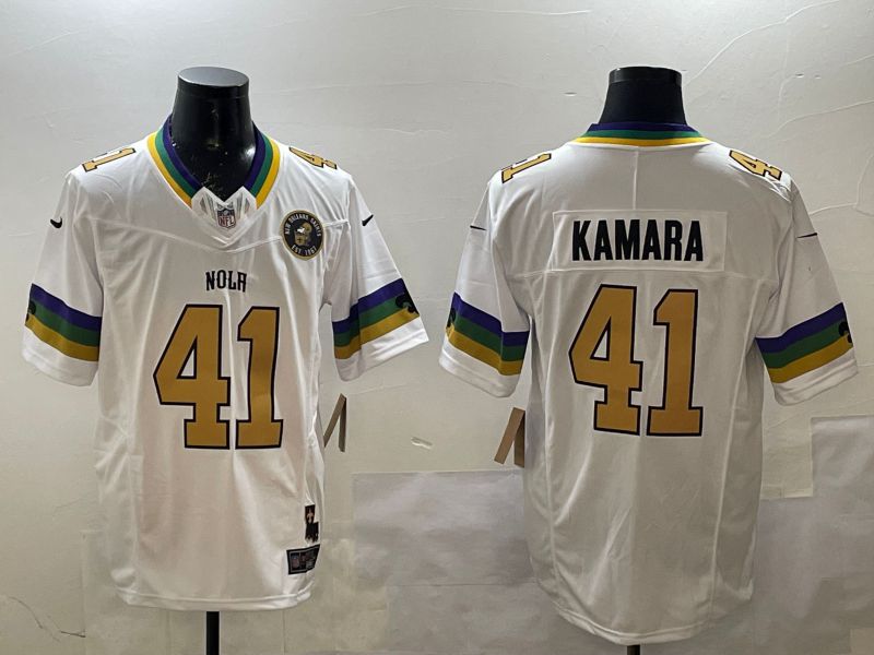 Men New Orleans Saints #41 Kamara White three generations 2025 Nike Limited NFL Jersey style 2->new orleans saints->NFL Jersey